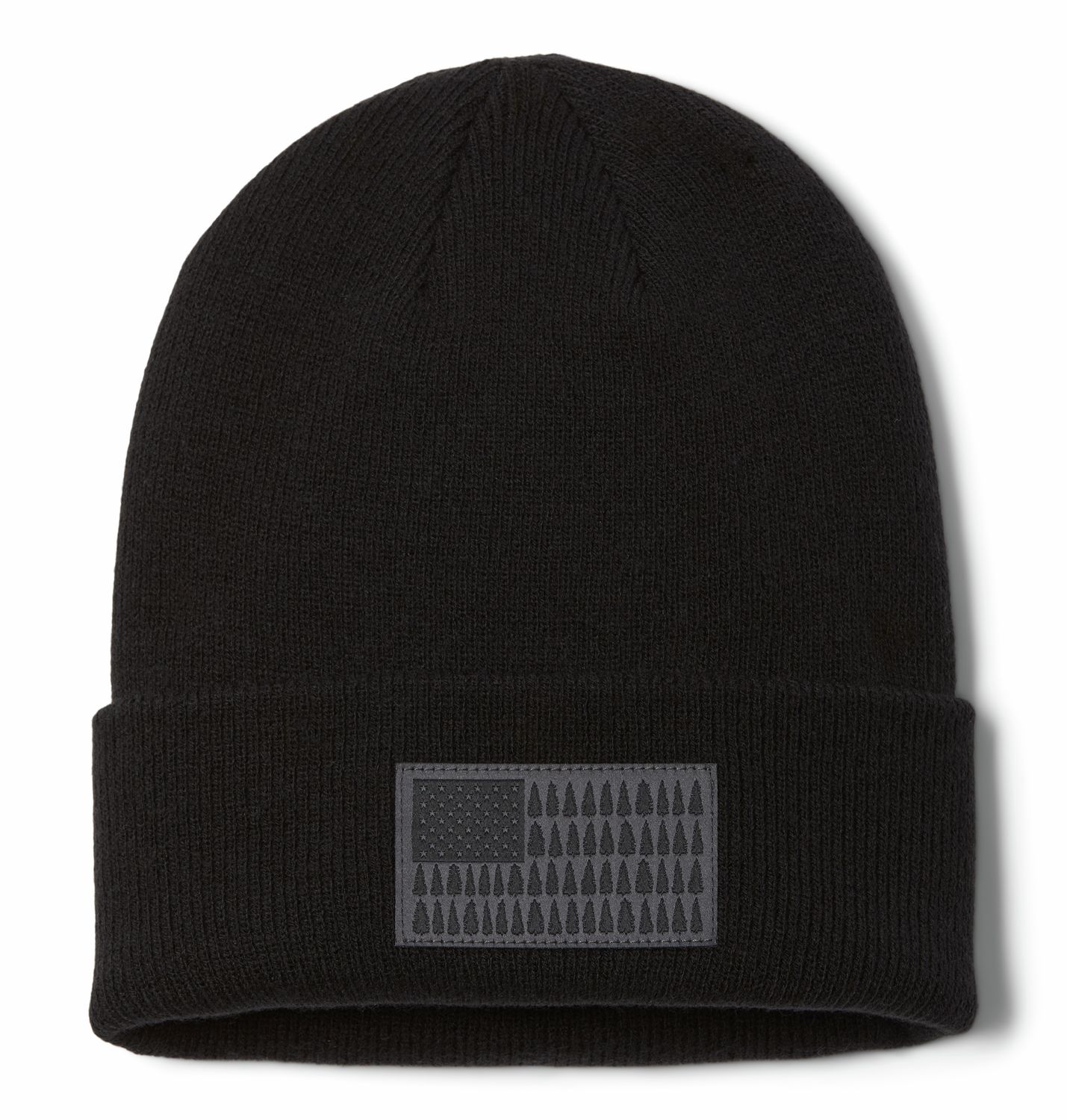 COLUMBIA UNISEX TREE FLAG™ CUFFED BEANIE WINTER HAT 26, Color: BLACK, Size: O/S