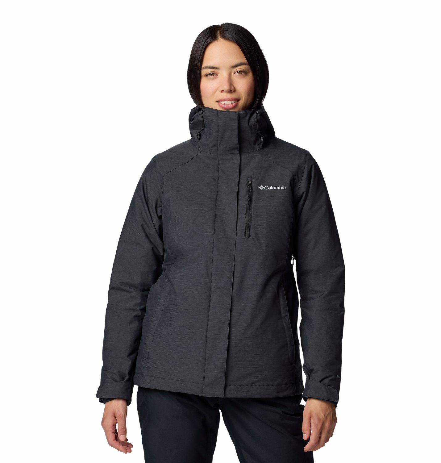 MAIN IMAGE OF COLUMBIA WOMENS WHIRLIBIRD™ V INTERCHANGE WINTER JACKET IN BLACK XS WITH BREATHABLE W…