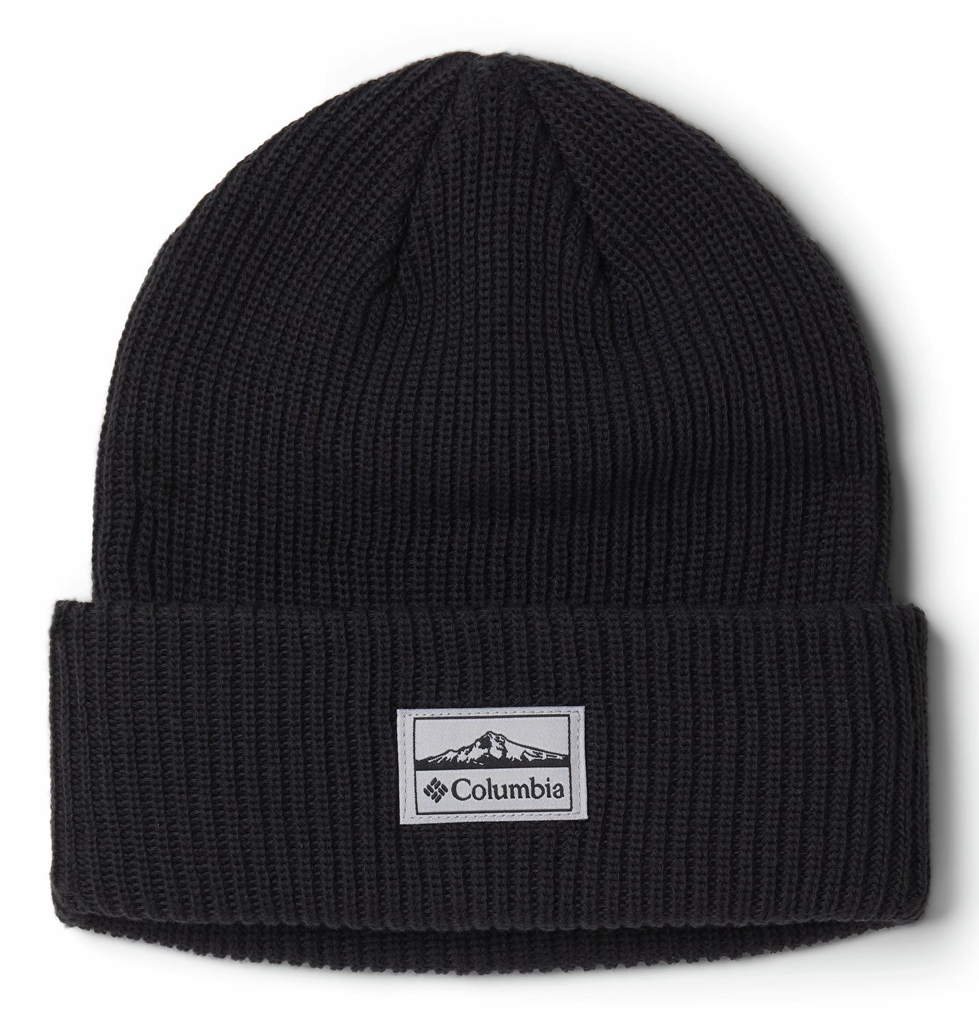 MAIN IMAGE OF COLUMBIA UNISEX LOST LAGER™ II BEANIE IN BLACK O/S WITH SOFT RIBBED KNIT FABRIC AND L…