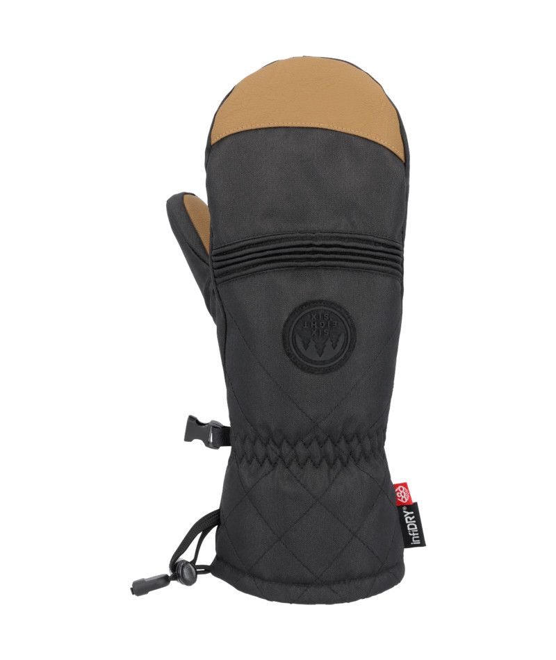 MAIN IMAGE OF 686 WOMENS JUBILEE MITTEN IN BLACK SMALL WITH WATERPROOFING, INFILOFT® INSULATION, AN…