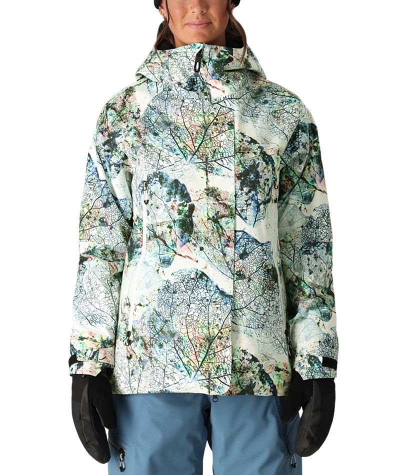 686 WOMENS WHISPER INSULATED WINTER JACKET 25, Color: WHITE XRAY, Size: XS