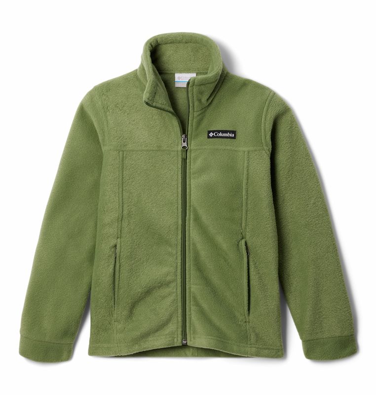 FRONT VIEW OF COLUMBIA YOUTH BOYS STEENS MT™ II FLEECE SWEATER WITH LIGHT WARMTH AND FLEECE FABRIC