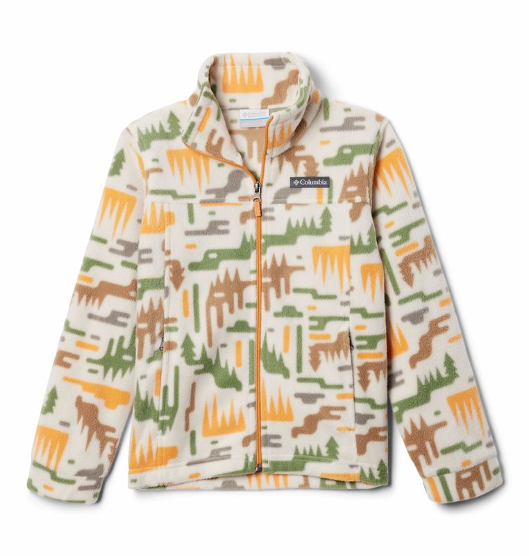 FRONT VIEW OF COLUMBIA YOUTH BOYS ZING™ III FLEECE SWEATER WITH LIGHT WARMTH AND FLEECE FABRIC