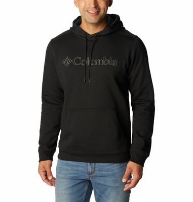 FRONT VIEW OF COLUMBIA MENS CSC BASIC LOGO™ II HOODIE WITH KANGAROO POCKET