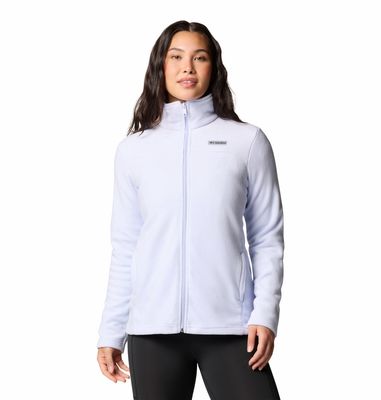 FRONT VIEW OF COLUMBIA WOMENS CASTLE DALE™ FULL ZIP FLEECE SWEATER WITH LIGHT WARMTH