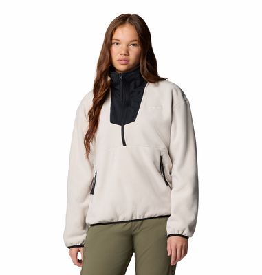 FRONT VIEW OF COLUMBIA WOMENS SEQUOIA GROVE™ 1/2 ZIP FLEECE SWEATER WITH LIGHT WARMTH