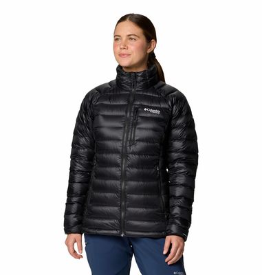 FRONT VIEW OF COLUMBIA WOMENS ARCTIC CREST™ DOWN WINTER JACKET WITH MAXIMUM WARMTH