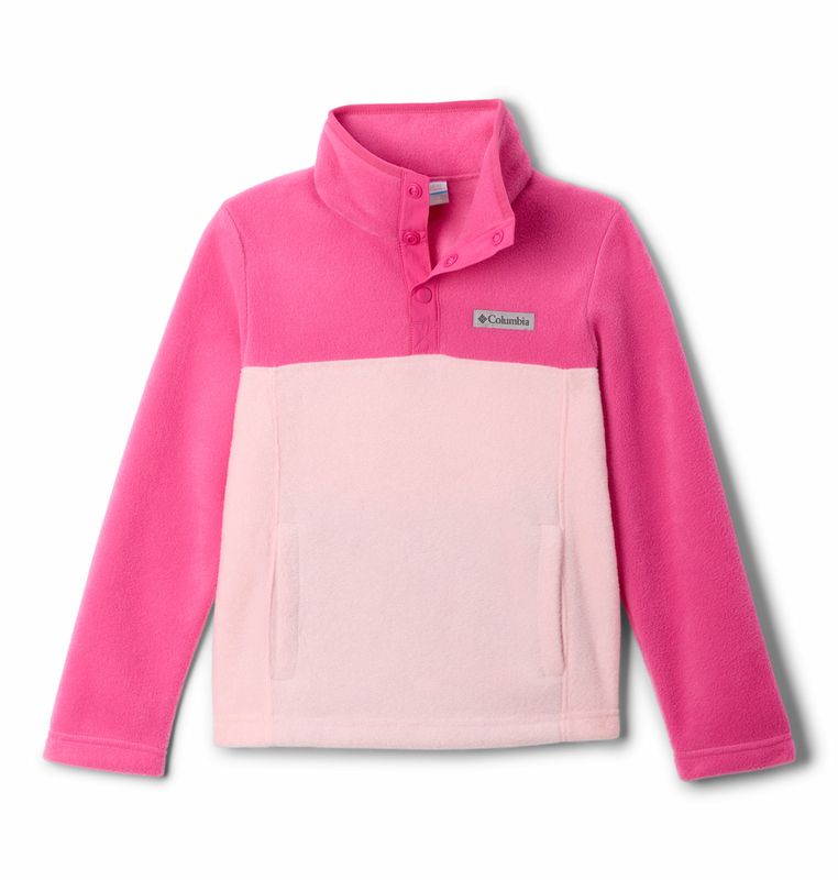 FRONT VIEW OF COLUMBIA YOUTH STEENS MTN™ II 1/4 SNAP FLEECE PULL-OVER SWEATER WITH LIGHT WARMTH