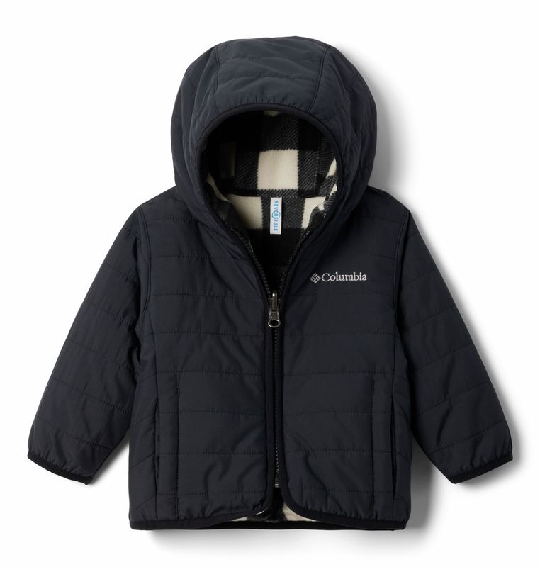 FRONT VIEW OF COLUMBIA YOUTH DOUBLE TROUBLE™ II WINTER JACKET WITH MEDIUM WARMTH AND REVERSIBLE