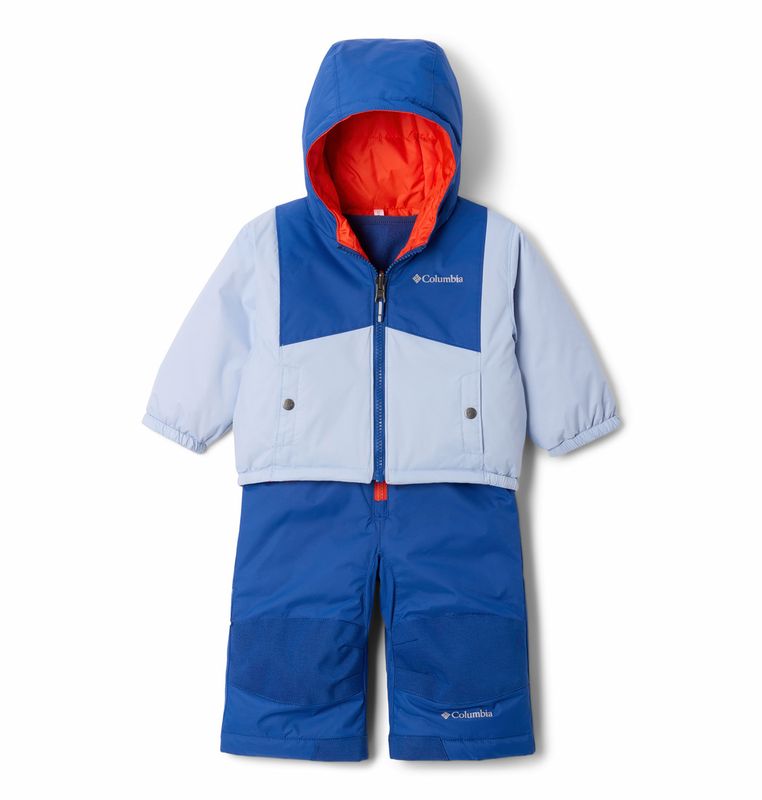 FRONT VIEW OF COLUMBIA YOUTH DOUBLE FLAKE™ II SET ONE PIECE OUTFIT WITH MEDIUM WARMTH