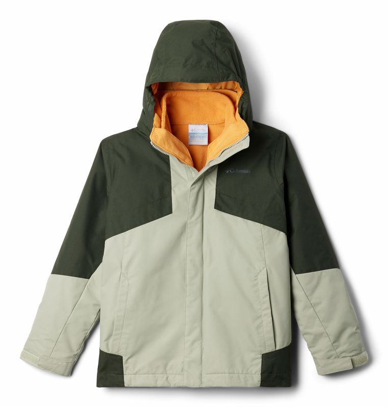 FRONT VIEW OF COLUMBIA YOUTH BOYS BUGABOO™ III FLEECE INTERCHANGE WINTER JACKET WITH MEDIUM WARMTH