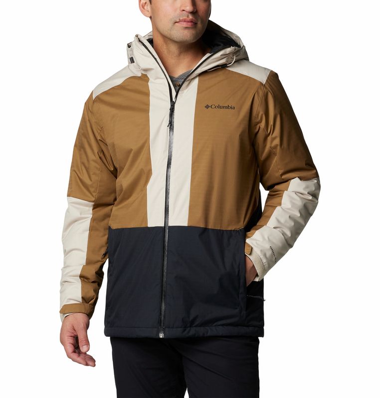 FRONT VIEW OF COLUMBIA MENS POINT PARK™ II INSULATED WINTER JACKET WITH MEDIUM WARMTH