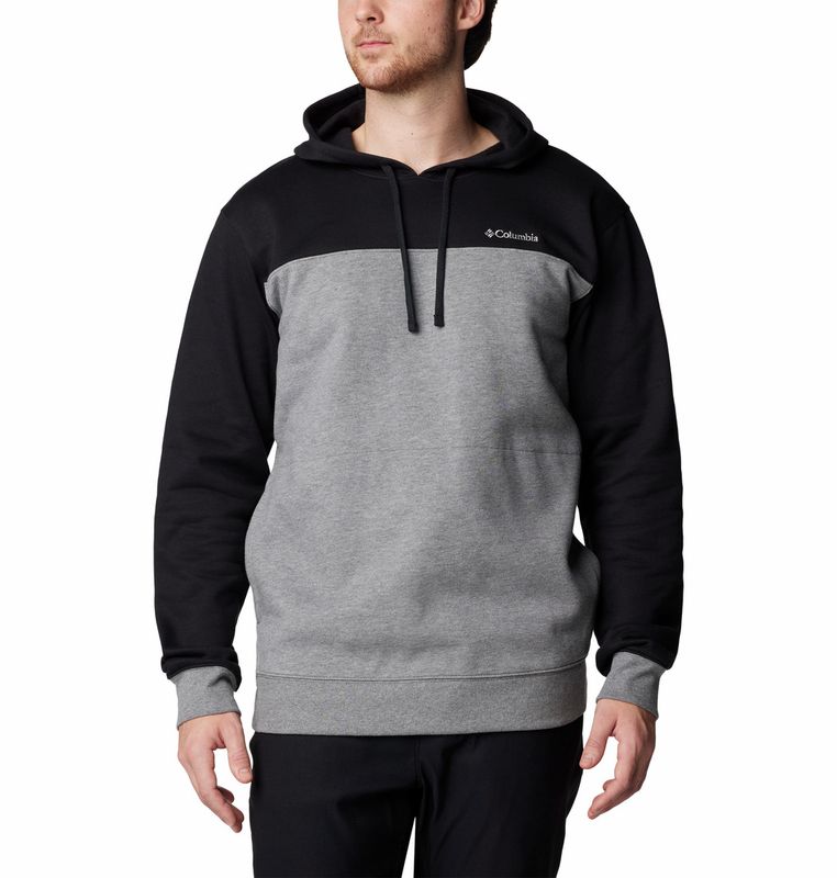 FRONT VIEW OF COLUMBIA MENS HART MOUNTAIN™ III HOODIE WITH HAND POCKETS AND LIGHTWEIGHT