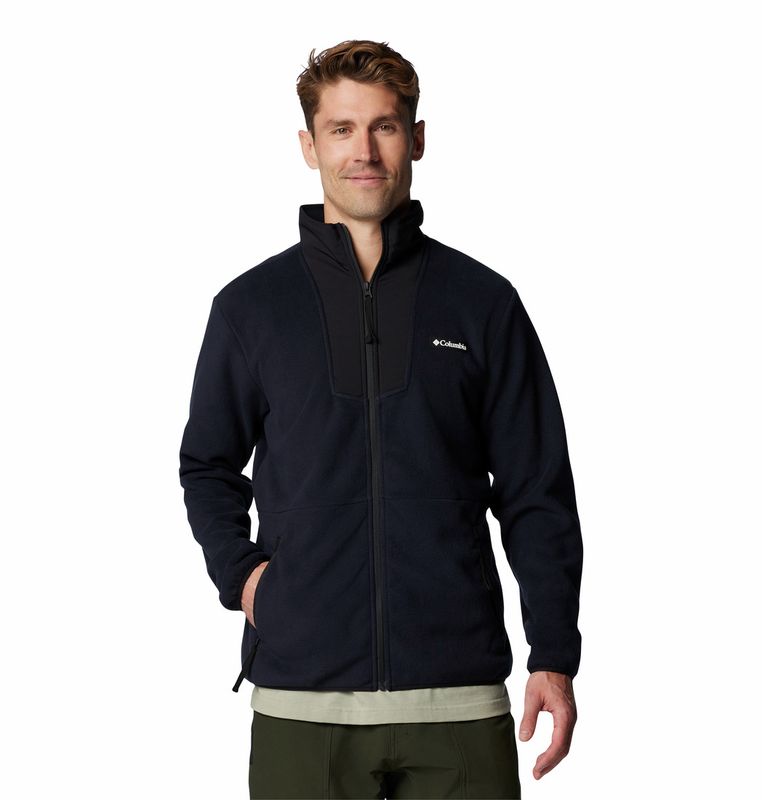 FRONT VIEW OF COLUMBIA MENS SEQUOIA GROVE™ FULL ZIP FLEECE SWEATER WITH LIGHT WARMTH