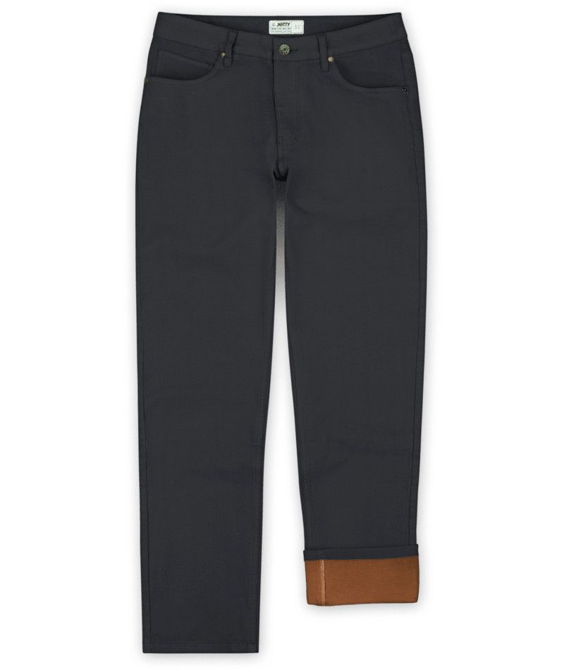 JETTY MENS MARINER FLANNEL LINED PANT 25, Color: CHARCOAL, Size: 32, Length: REGULAR