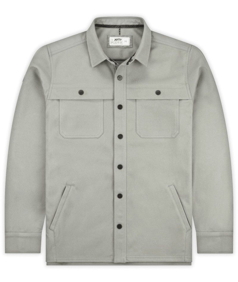 JETTY MENS MAVERICK JACSHIRT SOFTSHELL JACKET 25, Color: GREY, Size: MEDIUM