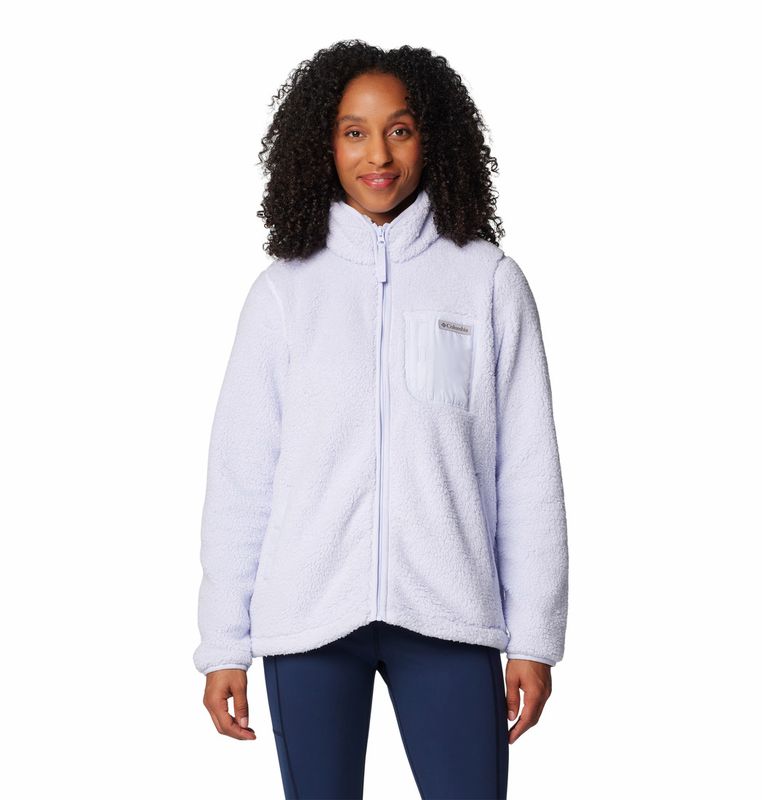 FRONT VIEW OF COLUMBIA WOMENS WEST BEND™ FULL ZIP II SWEATER WITH LIGHT WARMTH