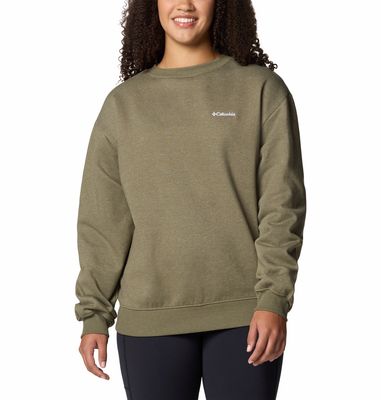 FRONT VIEW OF COLUMBIA WOMENS ALDERMORE™ CREW SWEATER WITH OVERSIZED FIT