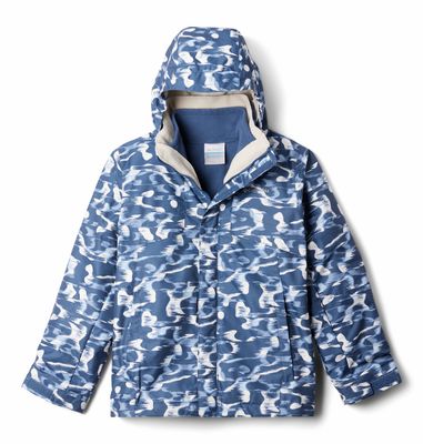 FRONT VIEW OF COLUMBIA YOUTH BOYS BUGABOO™ III PRINTED FLEECE INTERCHANGE WINTER JACKET