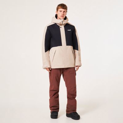 FRONT VIEW OF OAKLEY MENS RANGE RC 2.0 WINTER JACKET WITH SNOW SKIRT