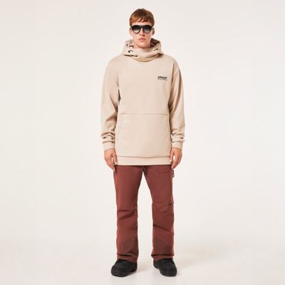 FRONT VIEW OF OAKLEY MENS PARK RC SOFTSHELL HOODIE WITH COMFORT