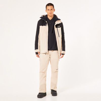 FRONT VIEW OF OAKLEY MENS AXIS INSULATED SNOW PANT WITH STRETCH FABRIC AND REPELS WATER