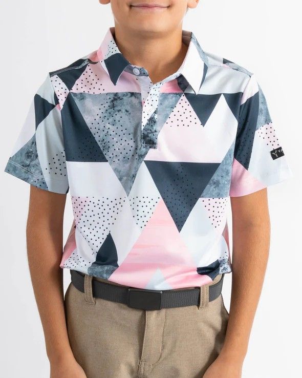MAIN IMAGE OF YATTA YOUTH BIRDIE DROPPER POLO IN BIRDIE DROPPER XS WITH 4-WAY STRETCH
