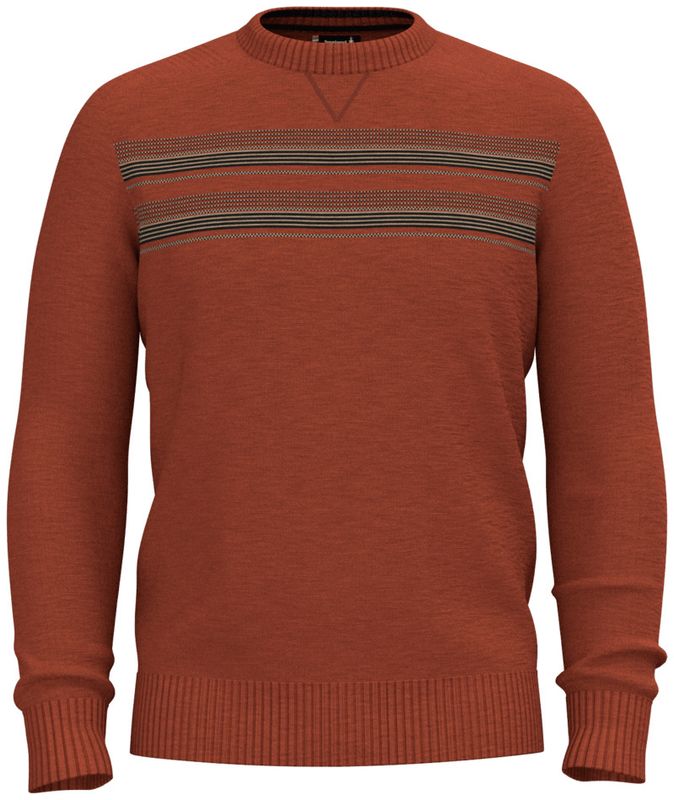 SMARTWOOL MENS SPARWOOD STRIPE CREW SWEATER 25