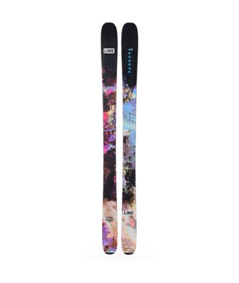 TOPSHEET VIEW OF LINE UNISEX PANDORA 99 DOWNHILL SKIS WITH LIGHTWEIGHT FEEL AND STABLE RIDE