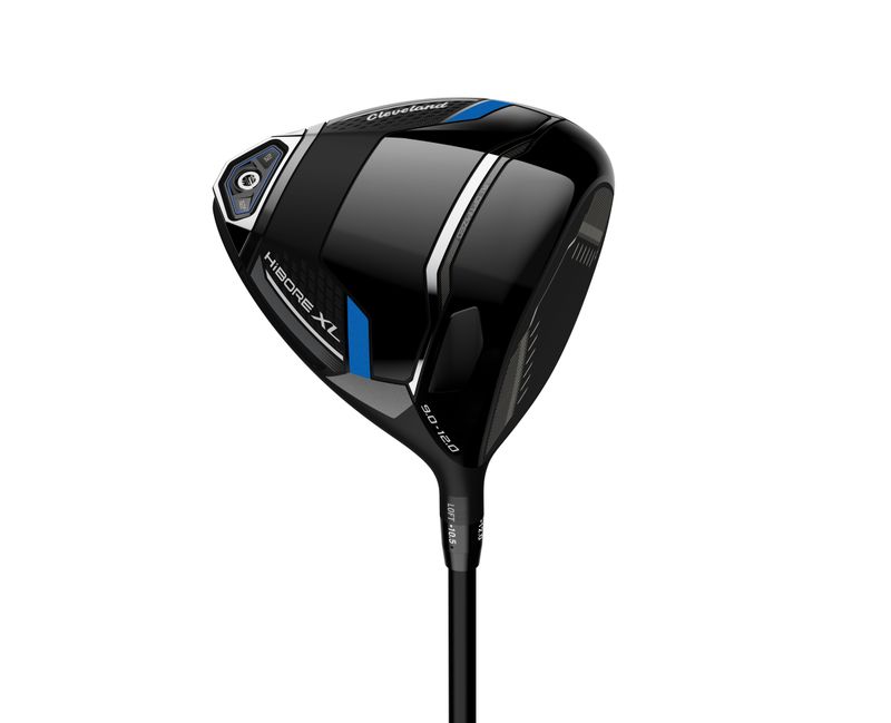FRONT VIEW OF CLEVELAND MENS HIBORE XL DRIVER WITH FORGIVING SHAPE
