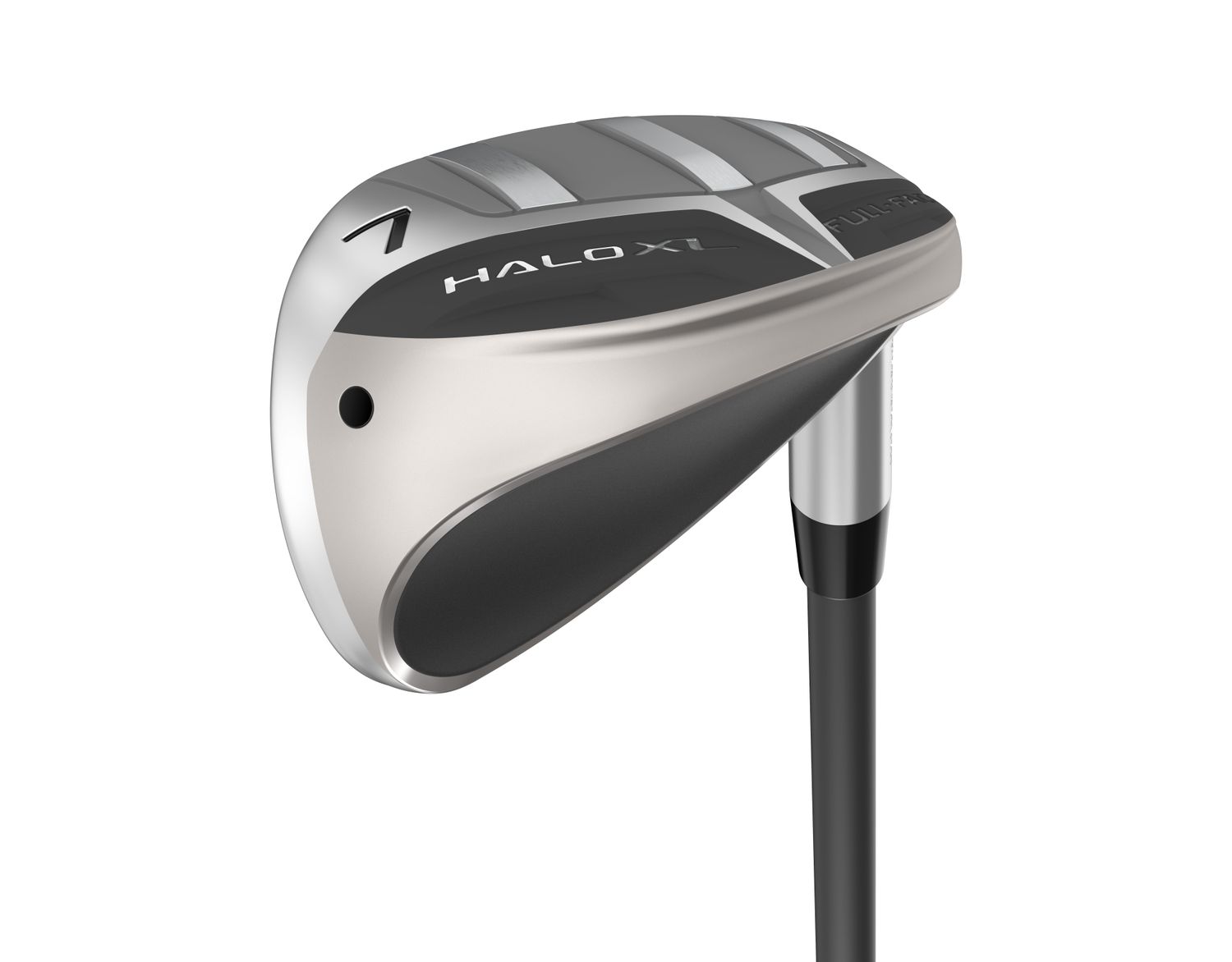 FRONT VIEW OF CLEVELAND MENS HALO XL FULL-FACE IRON SET WITH MAINFRAME FACE AND FULL-FACE GROOVES