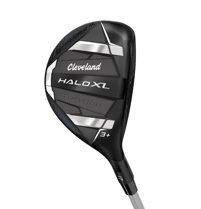 FRONT VIEW OF CLEVELAND MENS HALO XL HY-WOOD HYBRID WITH GLIDERAIL