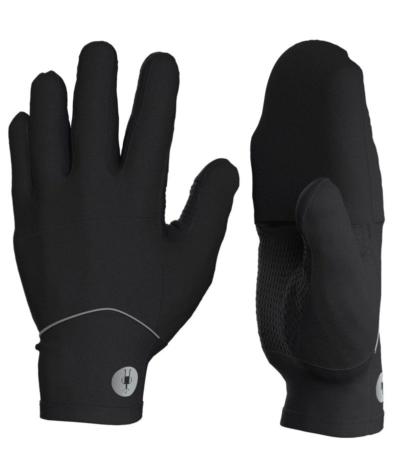 SMARTWOOL UNISEX ACTIVE FLEECE WIND MITTEN 26, Color: BLACK, Size: XS
