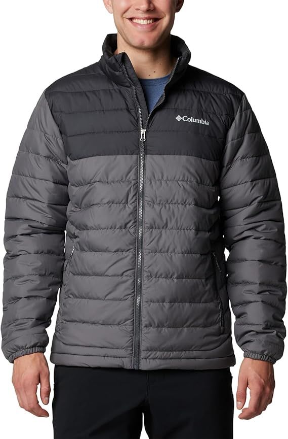 MAIN IMAGE OF COLUMBIA MENS POWDER LITE™ II WINTER JACKET IN CITY GREY/SHARK SMALL