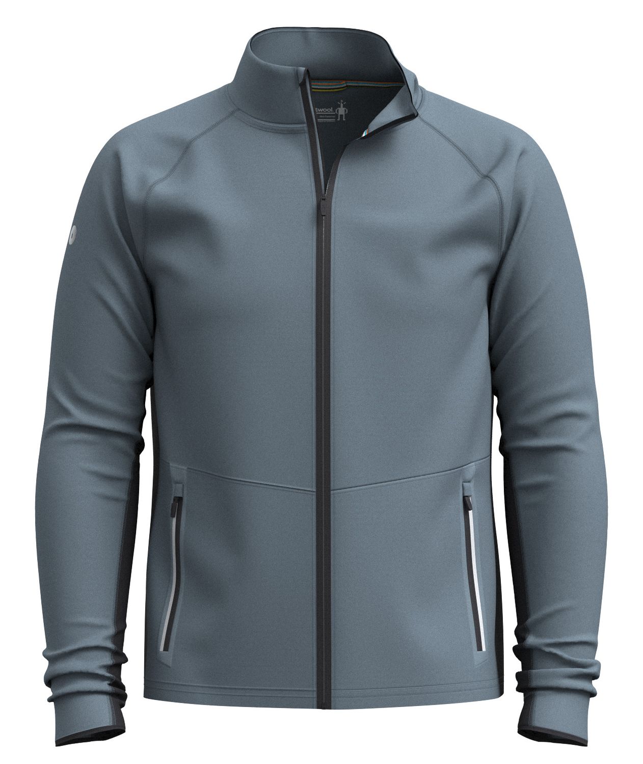 SMARTWOOL MENS ACTIVE FLEECE SOFTSHELL JACKET 25, Color: PEWTER BLUE, Size: SMALL