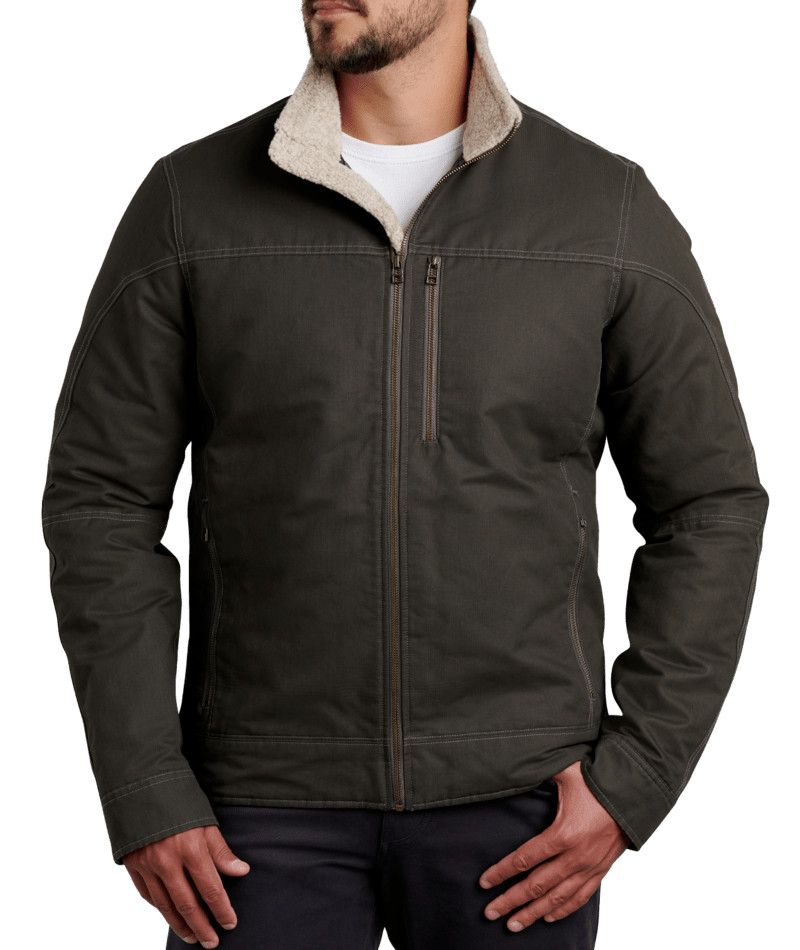 KUHL MENS BURR INSULATED WINTER JACKET 26, Color: GUN METAL, Size: MEDIUM