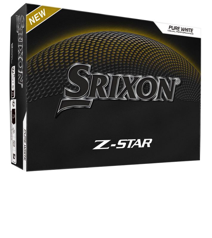 FRONT VIEW OF SRIXON UNISEX Z-STAR GOLF BALL WITH THIN PREMIUM BIOMASS URETHANE COVER