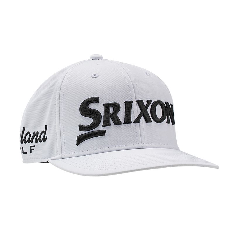 FRONT VIEW OF SRIXON MENS TOUR ORIGINAL HAT WITH CLASSIC STRUCTURED PROFILE