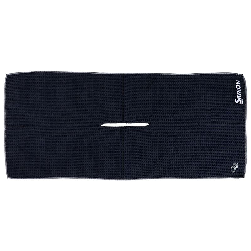FRONT VIEW OF SRIXON UNISEX CLUB GLOVE CADDY TOWEL WITH HEAVY-DUTY MICROFIBER