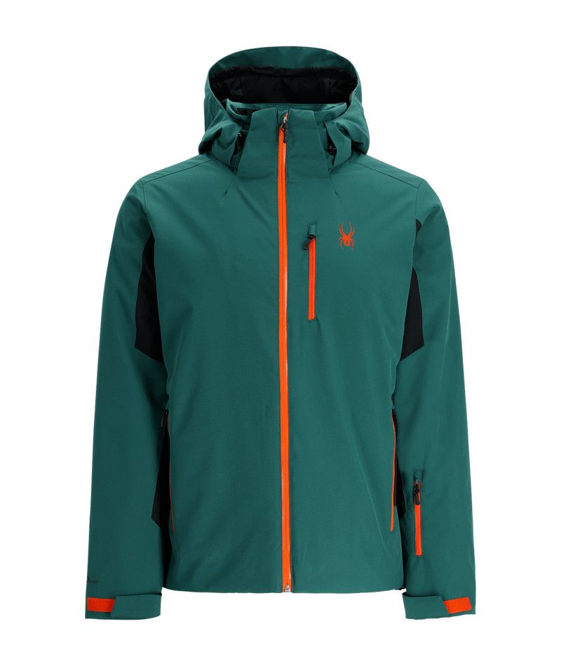 SPYDER MENS VERTEX WINTER JACKET 25, Color: CYPRESS GREEN, Size: MEDIUM
