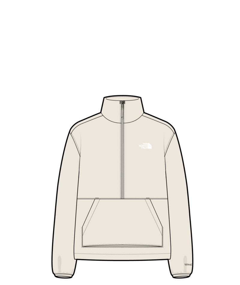 MAIN IMAGE OF THE NORTH FACE WOMENS WILLOW STRETCH ½ ZIP SWEATER IN WHITE DUNE/NPF XS
