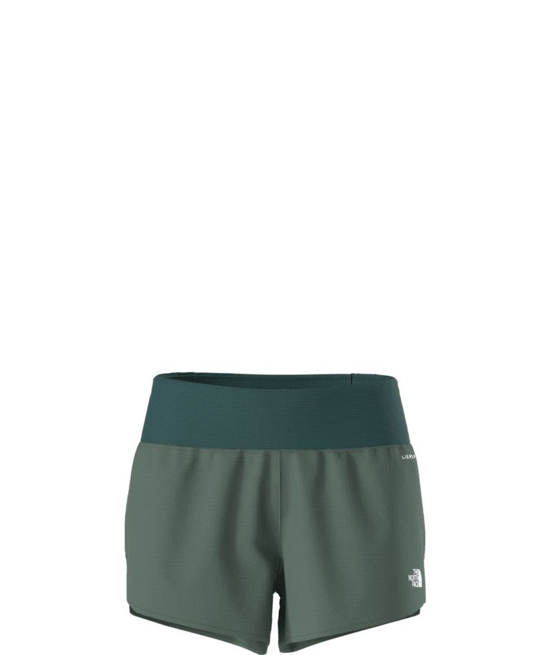 MAIN IMAGE OF THE NORTH FACE WOMENS SUNRISER SHORT IN DUCK GREEN/DEEP NORI 3&quot; XS