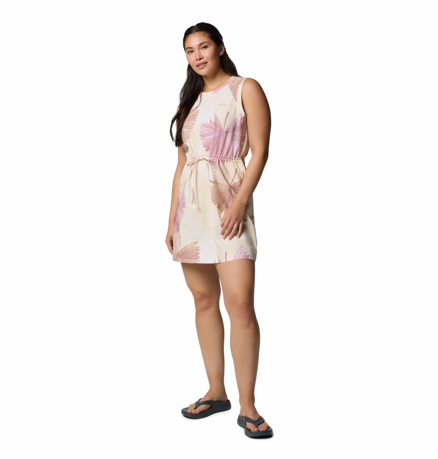 MAIN IMAGE OF COLUMBIA WOMENS BOGATA BAY™ PRINTED DRESS IN LEMON WASH RAYS XS WITH QUICK DRYING