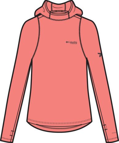 MAIN IMAGE OF COLUMBIA WOMENS SUMMIT VALLEY™ HOODIE IN ALPENGLOW SMALL WITH UPF 50