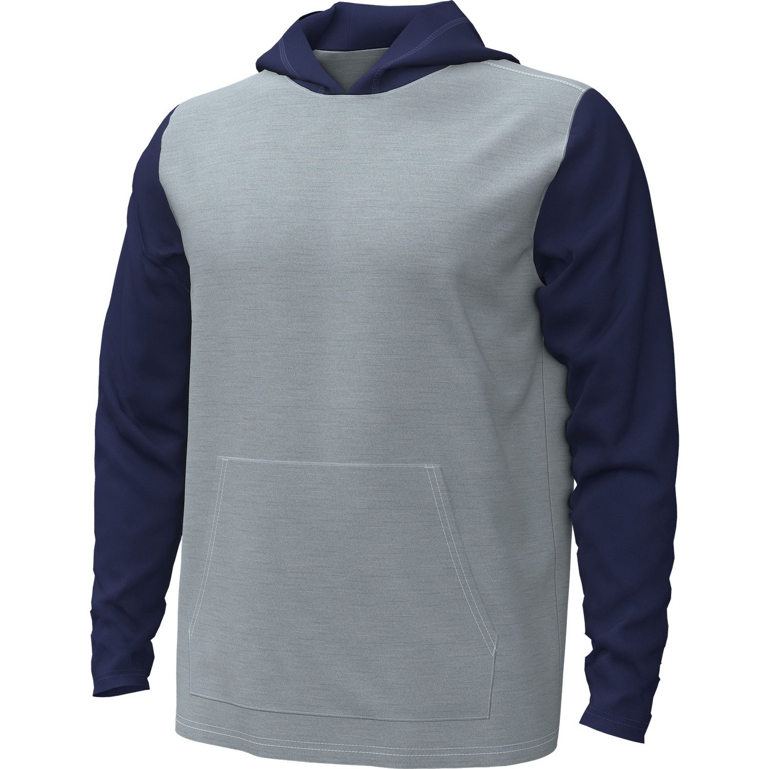 UNDER ARMOUR MENS ALL DAY LIGHTWEIGHT HOODIE 24, Color: MIDNIGHT NAVY, Size: MEDIUM