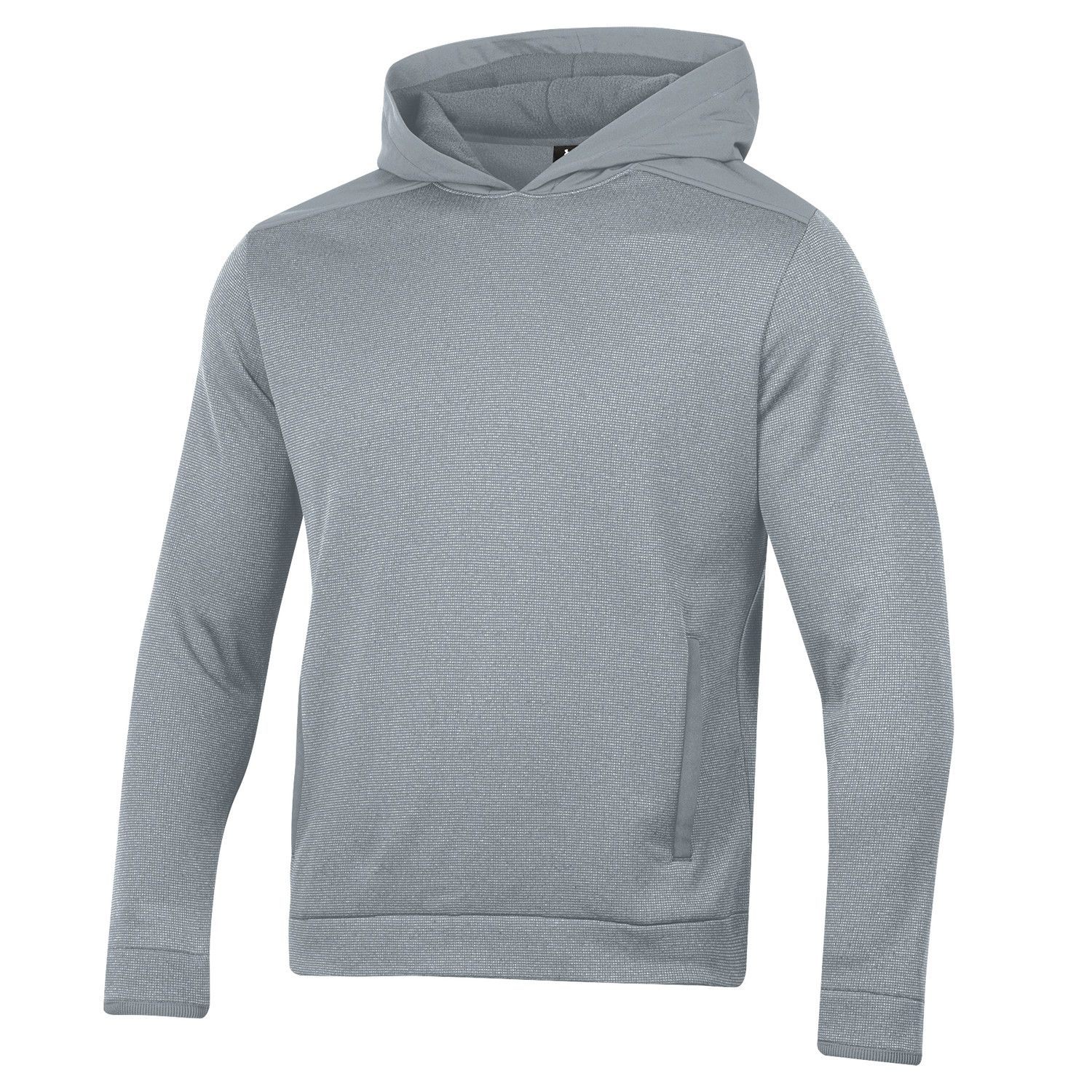 UNDER ARMOUR MENS DRIVE STORM SWEATERFLEECE HOODIE 24, Color: STEEL NOVELTY, Size: MEDIUM
