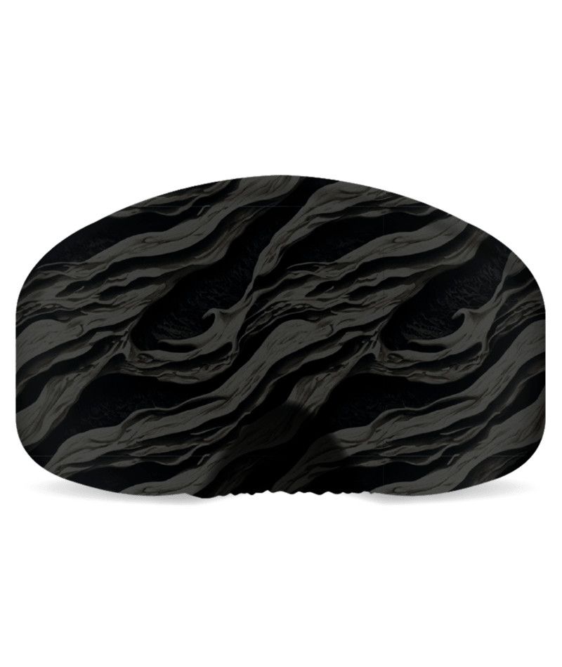 MAIN IMAGE OF BLACKSTRAP UNISEX GOGGLE COVER IN BONE BLACK WITH FOUR WAY STRETCH AND GOGGLE LENS SC…