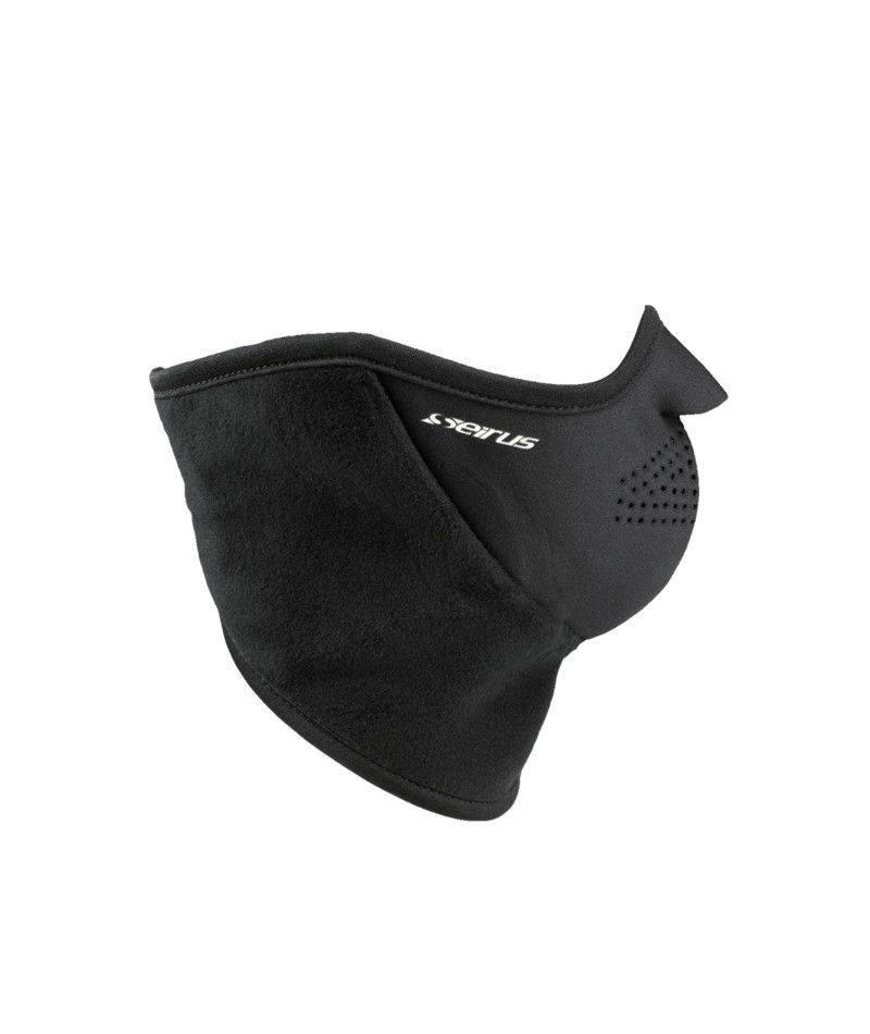 SEIRUS UNISEX NEOFLEECE® COMBO SCARF™ FACE MASK 26, Color: BLACK, Size: SMALL