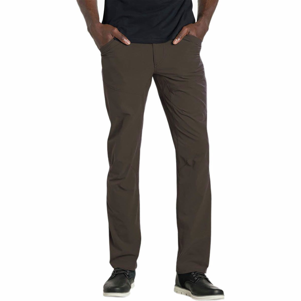 MAIN IMAGE OF KUHL MENS SILENCR PANT IN DARK ROAST 32 30 WITH WATER RESISTANCE AND GREAT FOR HIKING