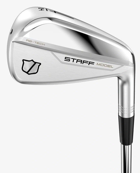 MAIN IMAGE OF WILSON MENS STAFF MODEL RB UTILITY IRON IN STIFF, TEMPER HZRDUS BLACK RIGHT 2 IRON